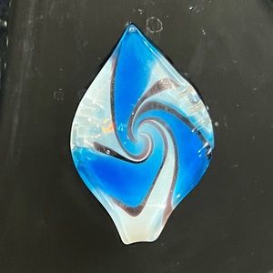 Hand blown glass pendant